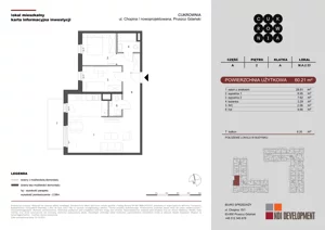 3 pokoje, mieszkanie 60,21 m², piętro 2, oferta nr M.A.2.033, Cukrownia, Pruszcz Gdański, ul. Chopina