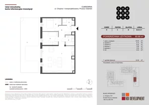 3 pokoje, mieszkanie 65,66 m², parter, oferta nr M.B.0.007, Cukrownia, Pruszcz Gdański, ul. Chopina