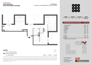 3 pokoje, mieszkanie 74,87 m², piętro 3, oferta nr M.B.3.048, Cukrownia, Pruszcz Gdański, ul. Chopina