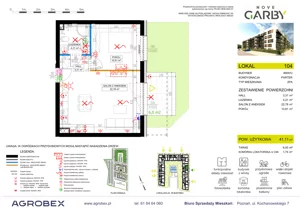 2 pokoje, mieszkanie 41,11 m², parter, oferta nr 104, Nove Garby - Etap 2, Garby, ul. Tulecka