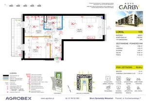2 pokoje, mieszkanie 50,49 m², piętro 1, oferta nr 105, Nove Garby - Etap 2, Garby, ul. Tulecka