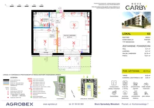 2 pokoje, mieszkanie 41,11 m², parter, oferta nr 63, Nove Garby - Etap 2, Garby, ul. Tulecka