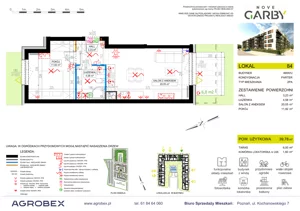 2 pokoje, mieszkanie 39,78 m², parter, oferta nr 84, Nove Garby - Etap 2, Garby, ul. Tulecka