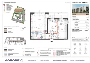 3 pokoje, mieszkanie 58,52 m², piętro 2, oferta nr A36, ulica Staszica etap A, Szamotuły, ul. Sportowa