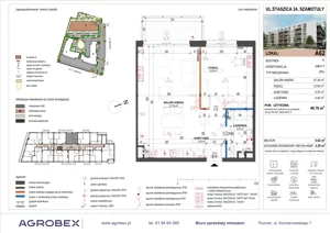 2 pokoje, mieszkanie 49,76 m², piętro 4, oferta nr A62, ulica Staszica etap A, Szamotuły, ul. Sportowa