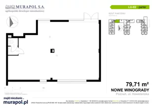 Lokal użytkowy 79,71 m², oferta nr LU.002, Nowe Winogrady - lokale użytkowe, Poznań, Winogrady, Nowe Winogrady, ul. Hawelańska 6