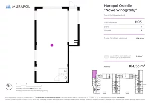 Lokal użytkowy 104,56 m², oferta nr H05, Nowe Winogrady - lokale użytkowe, Poznań, Winogrady, Nowe Winogrady, ul. Hawelańska 6