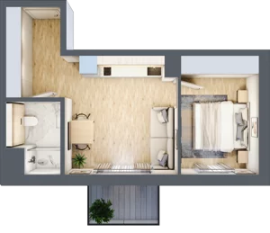 2 pokoje, mieszkanie 36,08 m², piętro 3, oferta nr L308, Bel Mare Home, Międzyzdroje, ul. Nowomyśliwska