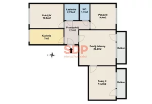 Mieszkanie czteropokojowe 75,30 m², Warszawa, Bemowo, Szareckiego Bolesława, Sprzedaż