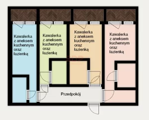 Mieszkanie siedmiopokojowe 80,00 m², Wrocław, Krzyki-Partynice, Krzyki, Al. Gen. J. Hallera, Wynajem