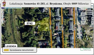 Działka 1 700,00 m², Sosnowiec, Milowice, Bryniczna, Sprzedaż