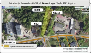 Działka 1 852,00 m², Sosnowiec, Zagórze, Dmowskiego, Sprzedaż