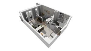 1 pokój, mieszkanie 33,87 m², parter, oferta nr C.45, Osiedle Salvia, Warszawa, Białołęka, Kobiałka, ul. Mańkowska