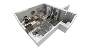2 pokoje, mieszkanie 38,40 m², parter, oferta nr A.10, Osiedle Salvia, Warszawa, Białołęka, Kobiałka, ul. Mańkowska