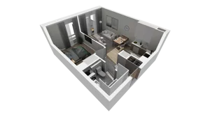 2 pokoje, mieszkanie 36,28 m², piętro 1, oferta nr A.11, Osiedle Salvia, Warszawa, Białołęka, Kobiałka, ul. Mańkowska