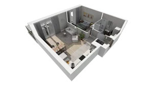 2 pokoje, mieszkanie 45,71 m², parter, oferta nr A.48, Osiedle Salvia, Warszawa, Białołęka, Kobiałka, ul. Mańkowska