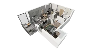 2 pokoje, mieszkanie 37,99 m², piętro 2, oferta nr A.62, Osiedle Salvia, Warszawa, Białołęka, Kobiałka, ul. Mańkowska