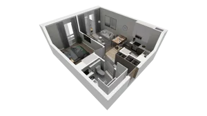 2 pokoje, mieszkanie 36,31 m², piętro 1, oferta nr B.13, Osiedle Salvia, Warszawa, Białołęka, Kobiałka, ul. Mańkowska