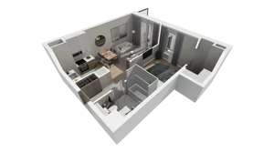 2 pokoje, mieszkanie 38,24 m², piętro 2, oferta nr B.38, Osiedle Salvia, Warszawa, Białołęka, Kobiałka, ul. Mańkowska
