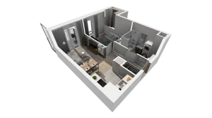 2 pokoje, mieszkanie 38,24 m², piętro 2, oferta nr B.38, Osiedle Salvia, Warszawa, Białołęka, Kobiałka, ul. Mańkowska