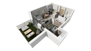 2 pokoje, mieszkanie 38,09 m², parter, oferta nr C.41, Osiedle Salvia, Warszawa, Białołęka, Kobiałka, ul. Mańkowska