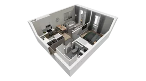 2 pokoje, mieszkanie 36,34 m², piętro 1, oferta nr C.59, Osiedle Salvia, Warszawa, Białołęka, Kobiałka, ul. Mańkowska