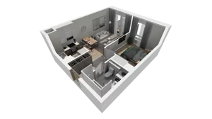 2 pokoje, mieszkanie 36,07 m², piętro 2, oferta nr C.70, Osiedle Salvia, Warszawa, Białołęka, Kobiałka, ul. Mańkowska