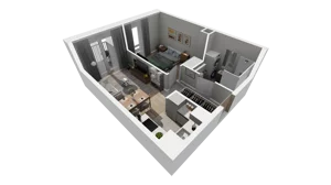 2 pokoje, mieszkanie 36,07 m², piętro 2, oferta nr C.70, Osiedle Salvia, Warszawa, Białołęka, Kobiałka, ul. Mańkowska