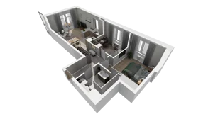 3 pokoje, mieszkanie 54,14 m², parter, oferta nr A.07, Osiedle Salvia, Warszawa, Białołęka, Kobiałka, ul. Mańkowska