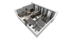 3 pokoje, mieszkanie 51,71 m², piętro 1, oferta nr A.18, Osiedle Salvia, Warszawa, Białołęka, Kobiałka, ul. Mańkowska