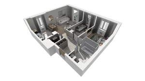 3 pokoje, mieszkanie 60,35 m², parter, oferta nr C.03, Osiedle Salvia, Warszawa, Białołęka, Kobiałka, ul. Mańkowska