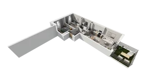 3 pokoje, mieszkanie 53,13 m², parter, oferta nr C.10, Osiedle Salvia, Warszawa, Białołęka, Kobiałka, ul. Mańkowska