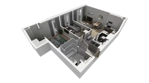 3 pokoje, mieszkanie 56,28 m², piętro 1, oferta nr C.49, Osiedle Salvia, Warszawa, Białołęka, Kobiałka, ul. Mańkowska