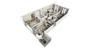 4 pokoje, mieszkanie 73,98 m², piętro 2, oferta nr C.35, Osiedle Salvia, Warszawa, Białołęka, Kobiałka, ul. Mańkowska
