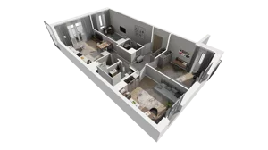 4 pokoje, mieszkanie 73,98 m², piętro 2, oferta nr C.35, Osiedle Salvia, Warszawa, Białołęka, Kobiałka, ul. Mańkowska