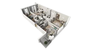 4 pokoje, mieszkanie 73,81 m², piętro 1, oferta nr C.50, Osiedle Salvia, Warszawa, Białołęka, Kobiałka, ul. Mańkowska