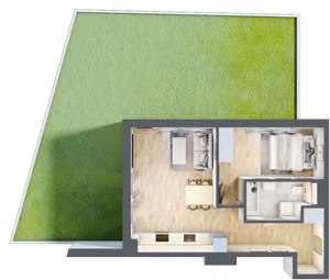 2 pokoje, mieszkanie 40,80 m², parter, oferta nr 3, Popiełuszki, Szczecin, Zachód, Pogodno, ul. Popiełuszki 6