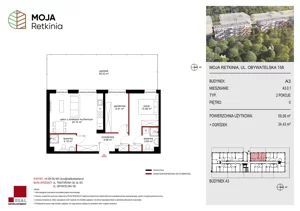 2 pokoje, mieszkanie 59,06 m², parter, oferta nr A3.0.1, Moja Retkinia Etap 2, Łódź, Polesie, Retkinia, ul. Obywatelska 158