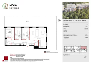 4 pokoje, mieszkanie 76,06 m², parter, oferta nr A3.0.2, Moja Retkinia Etap 2, Łódź, Polesie, Retkinia, ul. Obywatelska 158