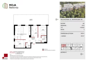 4 pokoje, mieszkanie 68,59 m², parter, oferta nr A3.0.8, Moja Retkinia Etap 2, Łódź, Polesie, Retkinia, ul. Obywatelska 158