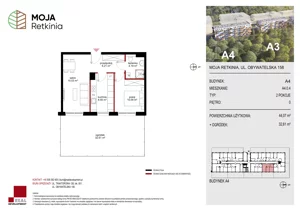 2 pokoje, mieszkanie 45,90 m², piętro 1, oferta nr A3.1.13, Moja Retkinia Etap 2, Łódź, Polesie, Retkinia, ul. Obywatelska 158