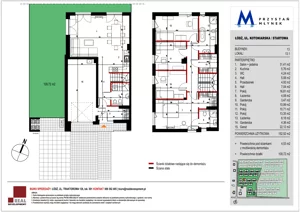 5 pokoi, mieszkanie 152,51 m², parter, oferta nr 13.1, Przystań Młynek, Łódź, Górna, Dąbrowa, ul. Kotoniarska/ Startowa