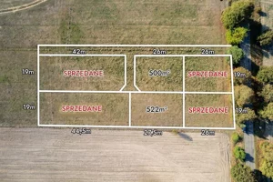 Działka 522,00 m², Zaczerlany, Sprzedaż