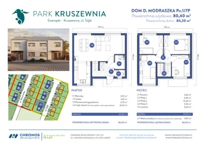 Dom 80,40 m², oferta nr Pn.1/7P, Park Kruszewnia etap 3, Kruszewnia, ul. Białowieska