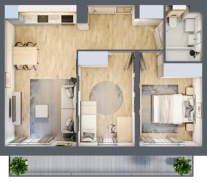 3 pokoje, mieszkanie 52,97 m², piętro 4, oferta nr LAK1M18, Lipa Piotrowska, Wrocław, Lipa Piotrowska, Psie Pole, ul. Szałwiowa 6