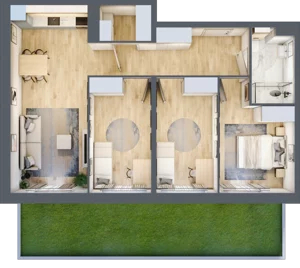 4 pokoje, mieszkanie 74,02 m², parter, oferta nr LBK1M09, Lipa Piotrowska, Wrocław, Lipa Piotrowska, Psie Pole, ul. Szałwiowa 6