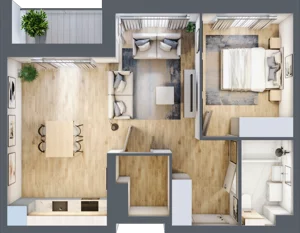2 pokoje, mieszkanie 50,05 m², piętro 1, oferta nr LBK1M13, Lipa Piotrowska, Wrocław, Lipa Piotrowska, Psie Pole, ul. Szałwiowa 6