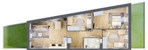 4 pokoje, mieszkanie 73,77 m², parter, oferta nr LBK1M03, Lipa Piotrowska, Wrocław, Lipa Piotrowska, Psie Pole, ul. Szałwiowa 6