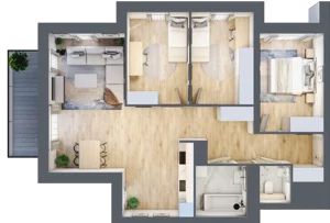 4 pokoje, apartament 81,15 m², parter, oferta nr K4.0.M22, Miasto Ogród Karłowice, Wrocław, Karłowice-Różanka, Psie Pole, ul. ks. Norberta Bończyka 40