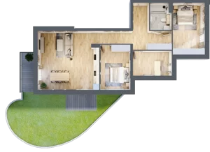 4 pokoje, apartament 95,30 m², parter, oferta nr K5.0.M25, Miasto Ogród Karłowice, Wrocław, Karłowice-Różanka, Psie Pole, ul. ks. Norberta Bończyka 40